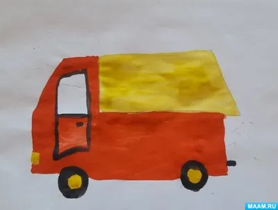 Детские рисунки на тему транспорт - 50 фото