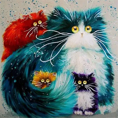 Рисунки кошек и котов - YouLoveIt.ru