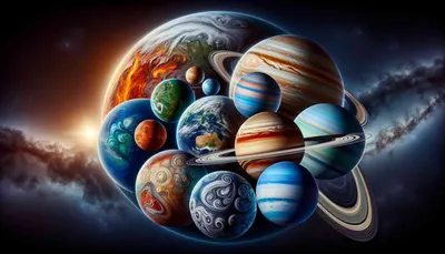 Рисунок планеты - 52 фото