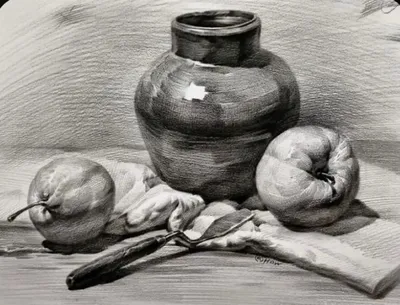 Рисунок натюрморт легкий детский (48 фото) » рисунки для срисовки на  Газ-квас.ком
