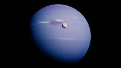 планета Нептуна иллюстрация штока. иллюстрации насчитывающей вселенный -  7645392