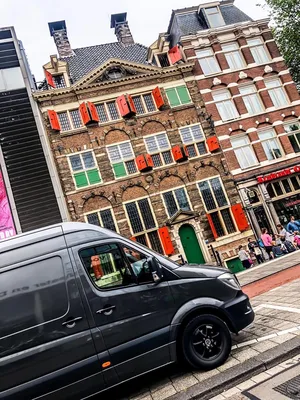 Плакат \"Нидерланды, Амстердам, закате и дома над рекой, Amsterdam,  Netherlands\", 40×60см (ID#774918098), цена: 190 ₴, купить на Prom.ua