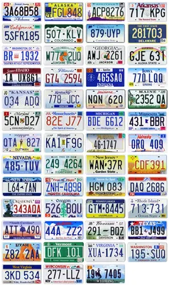Американский номерной знак, гос номер под Американский стандарт, номера на  машину | AliExpress