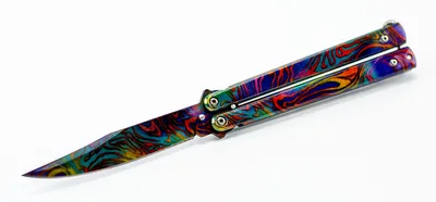Нож-бабочка градиент — уникальное сочетание практической и эстетической  составляющей - Ножевой Интернет-магазин Wellgo : Огромный ассортимент ножей  по хорошим ценам