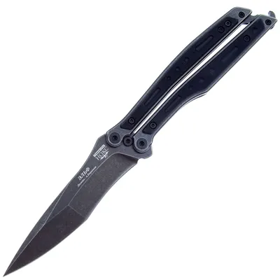 Нож- бабочка Pirat A301B, длина лезвия 8,9 см - купить с доставкой по  выгодным ценам в интернет-магазине OZON (239730888)