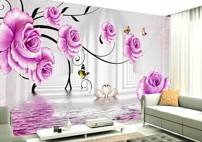 3D фотообои цветы на стену от производителя в гостиную зал спальню обои  (ID#1500981843), цена: 350 ₴, купить на Prom.ua