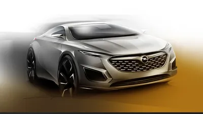 Sketch of opel insignia influenced by hugo pratt on Craiyon