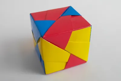 Куб из модулей оригами (Mitsunobu Sonobe) | Бумажный Змей