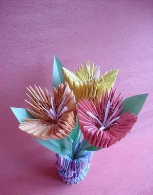 Ваза в технике оригами: пошаговая схема сборки с простыми и понятными  этапами цветочной вазы в технике модульного оригами (урок для новичков)