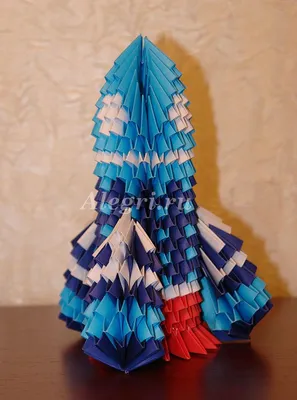 Модульное оригами. Космическая ракета | Модульное оригами, Оригами, 3d  оригами