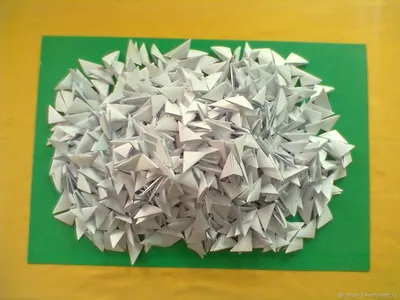 Оригами модули 2500 шт., белые, размер 1/16 и 1/32 новые в  интернет-магазине на Ярмарке Мастеров | Элементы интерьера, Саратов -  доставка по России. Товар продан.