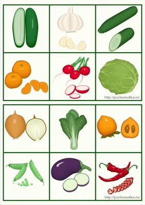 Картинки веселых овощей для детей цветные по отдельности - 35 шт