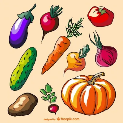 [70+] Картинки овощей рисунки обои