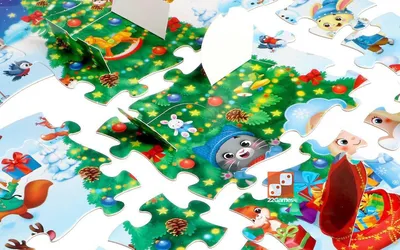 Пазлы для детей 6 в 1 Дикие животные [P1853] купить Украина | Магазин  Puzzles.in.ua