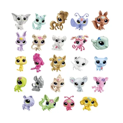 Комплект из 24 игрушек 'Петшопы из мешка', серия 1/13, Littlest Pet Shop,  Hasbro [98751-set1]