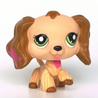 Littlest Pet Shop игрушки LPS собака старый спаниель собака #1963  коричневый щенок для коллекционирования | eBay