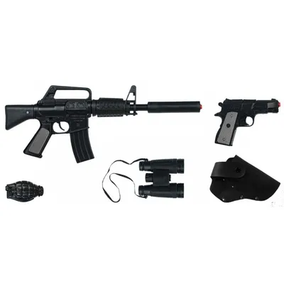 Коллекция оружия, состоящая из пистолетов, автоматов и винтовок - обои на  рабочий стол