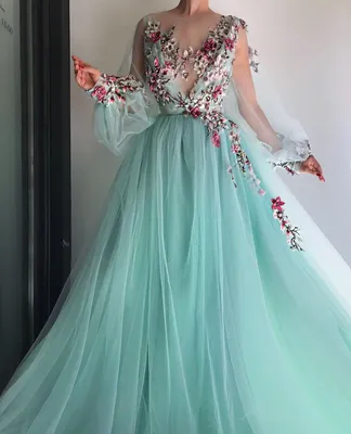 teutamatoshiduriqi | Evening dresses with sleeves, Prom dresses with  sleeves, Tulle evening dress