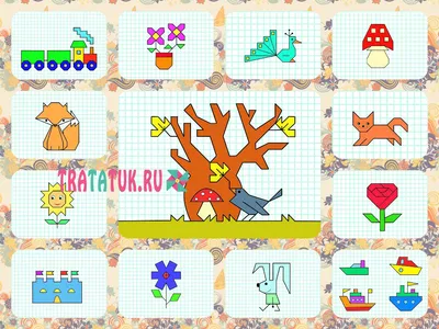 Легкие рисунки по клеточкам в тетради - Рисование , Животные, для детей от  5 лет | HandCraftGuide