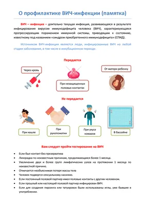 Памятки по профилактике ВИЧ / СПИД. ГУО \"Средняя школа №34 г.Гомеля\"