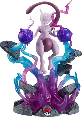 Pokemon 13\" Large Mewtwo Deluxe Collector Statue Figure - LED Light Effects  - Officially Licensed - Authentic Collectible Pokemon Figure Gift for Kids  and Adults - Ages 8+ - Walmart.com