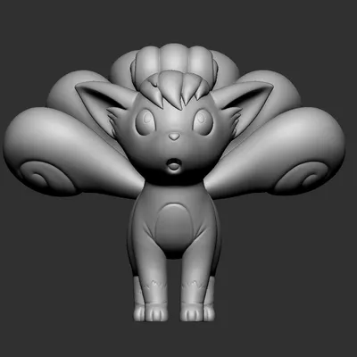 Покемон Vulpix Керамика 3D Модель $15 - .max - Free3D