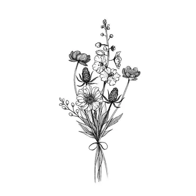 Букет полевых цветов | Flowers, Plants, Painting