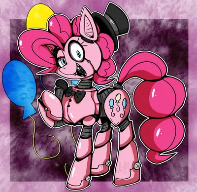 Five Nights at Freddy's 2 Pinkie Pie Five Nights at Freddy's 4 Pony Rainbow  Dash, pony fnaf, png | PNGWing