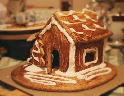 Gingerbread house for Christmas🎅. Polymer clay. Tutorial. DIY. Пряничный  домик на Рождество🎅 - YouTube