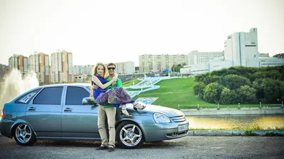 Фотосет с девочками! — Lada Приора седан, 1,6 л, 2011 года | фотография |  DRIVE2