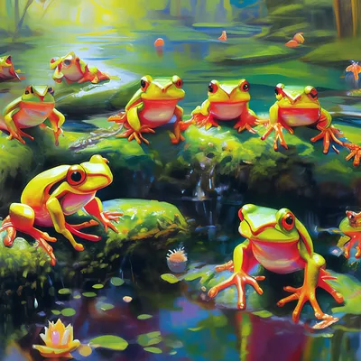 Мультяшные лягушки милые рисунки - 77 фото