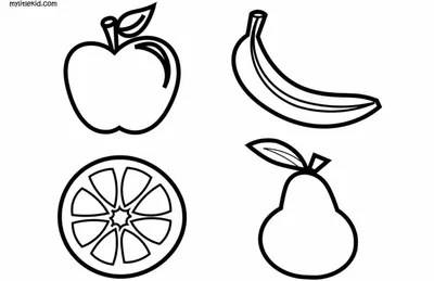 Раскраска фрукты и ягоды распечатать бесплатно или скачать | Ozornik.net