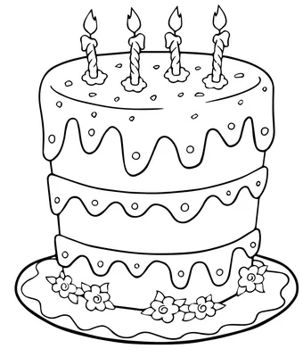 я раскрашиваю торт ягодами и глазурью карандашом, раскраски торта, Десерт,  кекс фон картинки и Фото для бесплатной загрузки