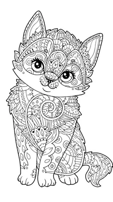 Раскраски животные антистресс скачать и распечатать | Dog coloring page,  Mandala coloring pages, Animal coloring pages