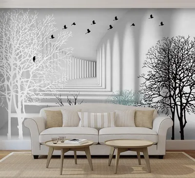 50 фото фотообои расширяющие пространство в интерьере для гостиной – 2019  Дизайн Интерьера | Custom photo wallpaper, 3d wallpaper home, Photo  wallpaper