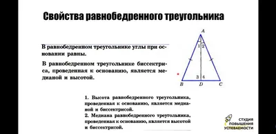 Рабочий лист «Свойства равнобедренного треугольника»