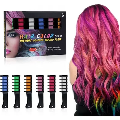 Набор мелков для волос 10 шт Hair chalk Разноцветные красители гребешок для  детей и взрослых (ID#1868359965), цена: 210 ₴, купить на Prom.ua