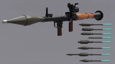 ArtStation - RPG-7 grenade launcher