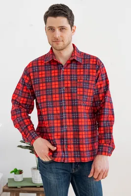 Рубашки: Мужская рубашка из льна в красную клетку купить в  интернет-магазине Ярмарка Мастеров по цене 7560 ₽ – K4Y80RU | Рубашки  мужские, Иваново - доставка по России