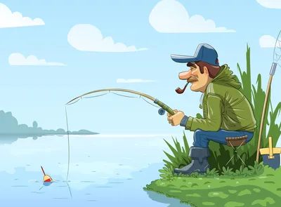 Картинки рыбак с удочкой обои