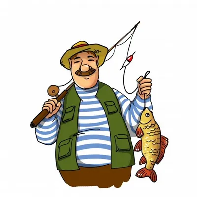 Рыбак с удочкой в лодке на реке» — создано в Шедевруме