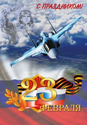Открытка с самолётом и цветами на 23 февраля - лучшая подборка открыток в  разделе: С цветами на npf-rpf.ru