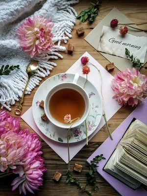 Картинки с чаем и цветами обои