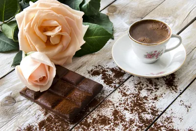Обои Розы Кофе Шоколад Чашка Доски Блюдце Еда Цветы Картинка #507511  Скачать | Рецепты приготовления кофе, Идеи для блюд, Кофе с шоколадом