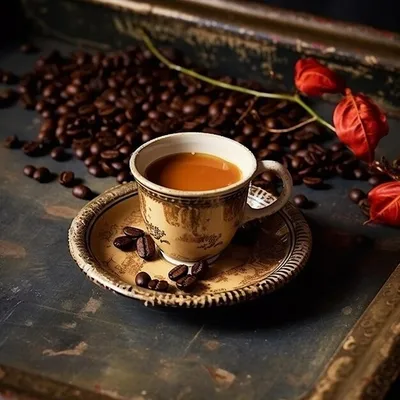 Наслаждайтесь чашкой кофе в саду Стоковое Фото - изображение насчитывающей  день, чашка: 159459630