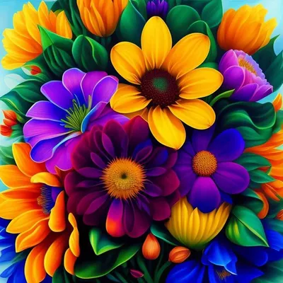 Пазл яркие цветы и ягоды - разгадать онлайн из раздела \"Фоны\" бесплатно