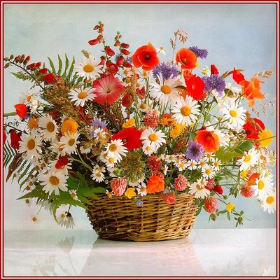 Пазл «Красочный букет полевых цветов» из 169 элементов | Собрать онлайн  пазл №23413