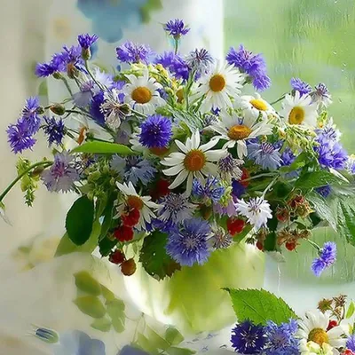 Красивый летний букет цветов (74 фото)