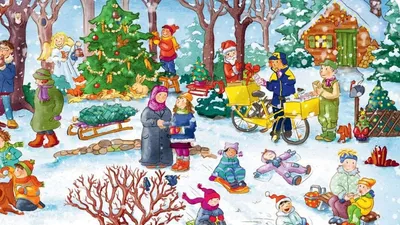 Дети счастливо приветствуют рождество, детей наслаждаются рождеством  Иллюстрация вектора - иллюстрации насчитывающей девушки, красивейшее:  133384785