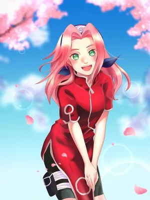 Обои на рабочий стол Сакура Харуно / Sakura Haruno из аниме Наруто /  Naruto, обои для рабочего стола, скачать обои, обои бесплатно